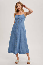 Ella Button Down Denim Dress
