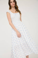 Elara Bow Midi Dress