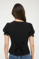 Lace & Light Button Down Blouse