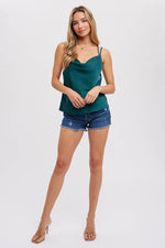 Empress Silk Cowl Neck Cami