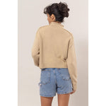 Enchant High Neck Reverse Seam Sweater