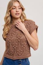 Elara Knit Short-Sleeved Sweater