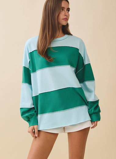 Chicago Long Sleeved Contrast Top