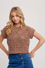 Elara Knit Short-Sleeved Sweater