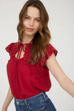 Rosalie Keyhole Tie Top