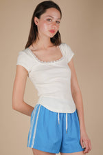 Lovelace Ribbed Knit Top