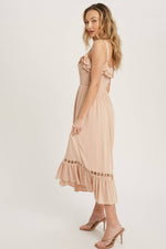 Blush Breeze Mini Frill Dress
