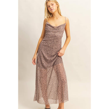 Wild Elegance Mesh Maxi Dress