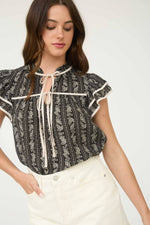 Marigold Drift Tie Top
