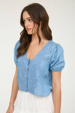 Bluebell Embroidered Top