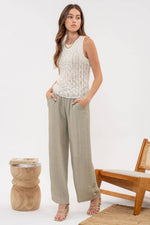 Beliz Crochet Round Knit Top