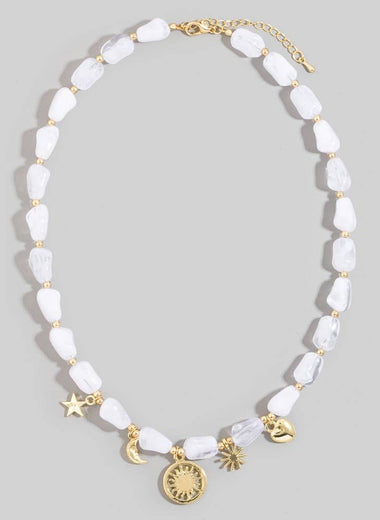 Solar Multi Charms Necklace