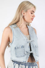 Prairie Rose Denim Vest