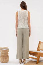 Beliz Crochet Round Knit Top