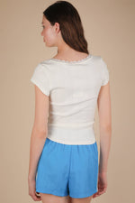 Lovelace Ribbed Knit Top