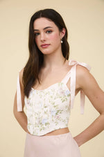 Floral Lace Corset Top