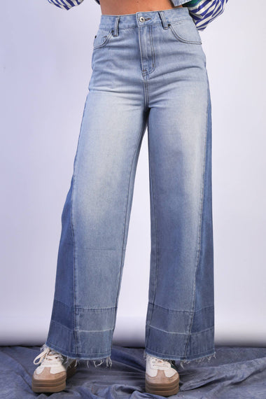 Freedom Flow Wide Leg Contrast Jean