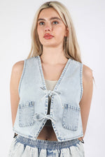 Prairie Rose Denim Vest