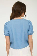 Bluebell Embroidered Top