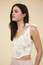 Floral Lace Corset Top