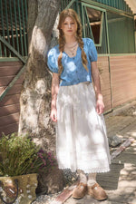 Bluebell Embroidered Top
