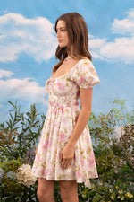Charlotte Mini Puff Sleeved Dress