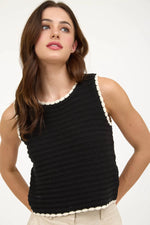 The Coastline Crochet Sweater Top