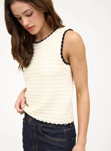 The Coastline Crochet Sweater Top