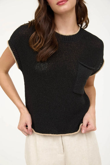 The Downtown Contrast Sweater Tee