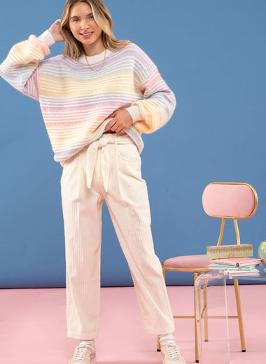 Daisy Corduroy Tie Pant