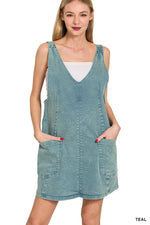 Sunset Stroll Denim Overall Dress