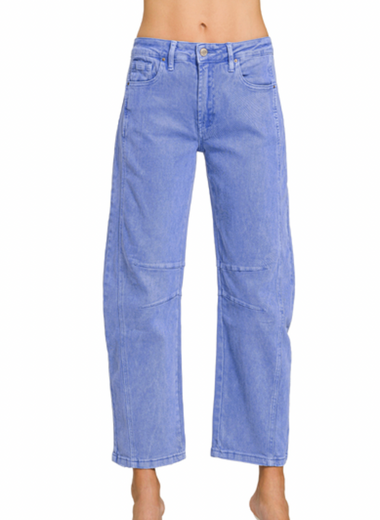 Butterfly Season Barrel Coloured Denim