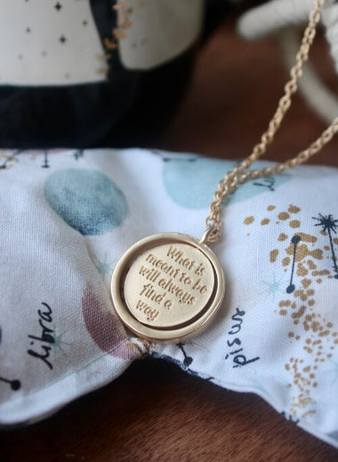 Mantra Medallion Necklace