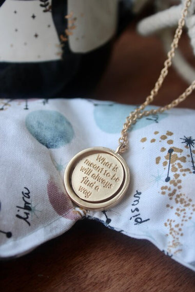 Mantra Medallion Necklace