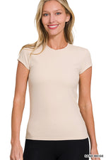 Basic Betty Interlock Stretch Short Sleeve Shirt