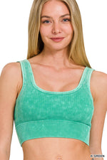Fierce Luxe Ribbed Washed Padded Bra