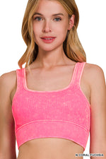 Fierce Luxe Ribbed Washed Padded Bra