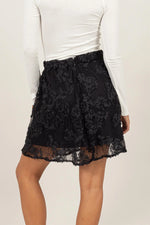 No Filter Needed Lace Zippered Skirt