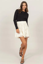 No Filter Needed Lace Zippered Skirt