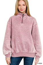 Soft Echo Zipper Crewneck