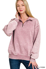 Soft Echo Zipper Crewneck