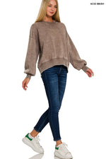 Echo Acid Wash Pullover Crewneck