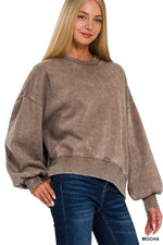Echo Acid Wash Pullover Crewneck
