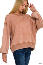 Echo Acid Wash Pullover Crewneck
