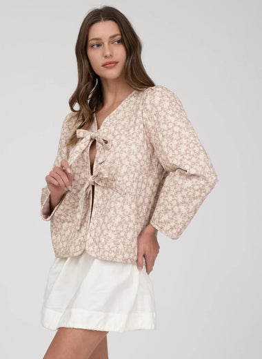 Oxford Floral Tie Jacket