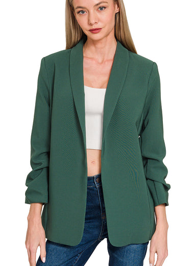 Lexington Ruched Sleeve Blazer