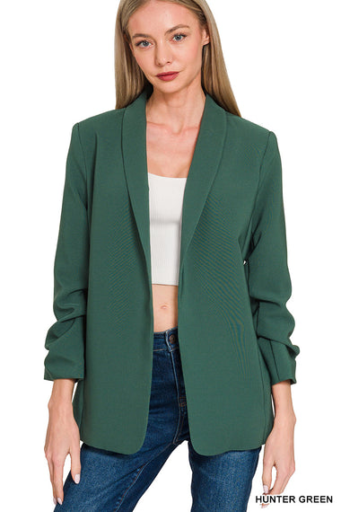 Lexington Ruched Sleeve Blazer