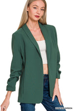 Lexington Ruched Sleeve Blazer