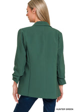 Lexington Ruched Sleeve Blazer