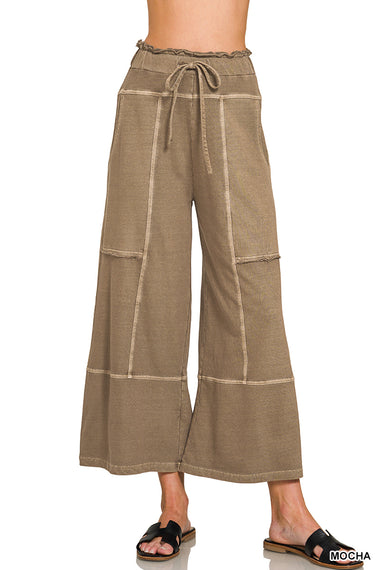 Off the Line Washed Wide Leg Pants